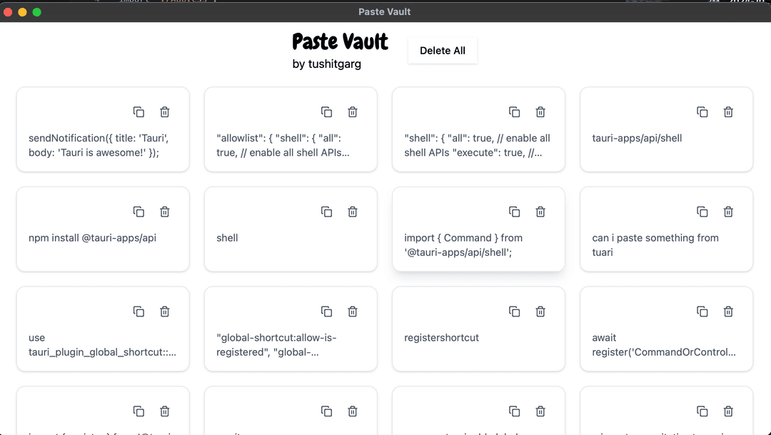 Paste Vault